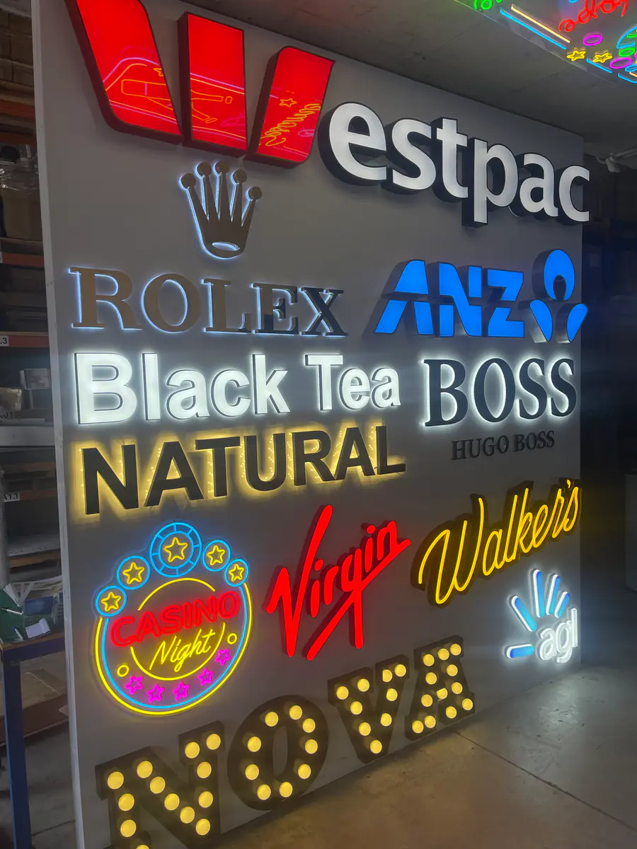 Branded commercial signage on an Australian business